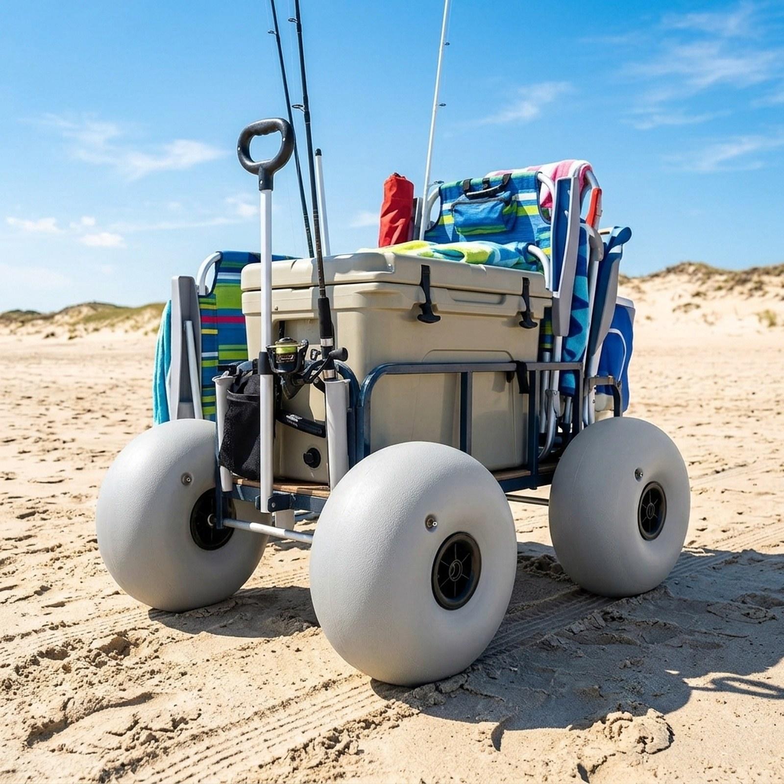 Fishing Kayak Cart - Plaj Arabası Kum Tekerlekleri 16 İnç
