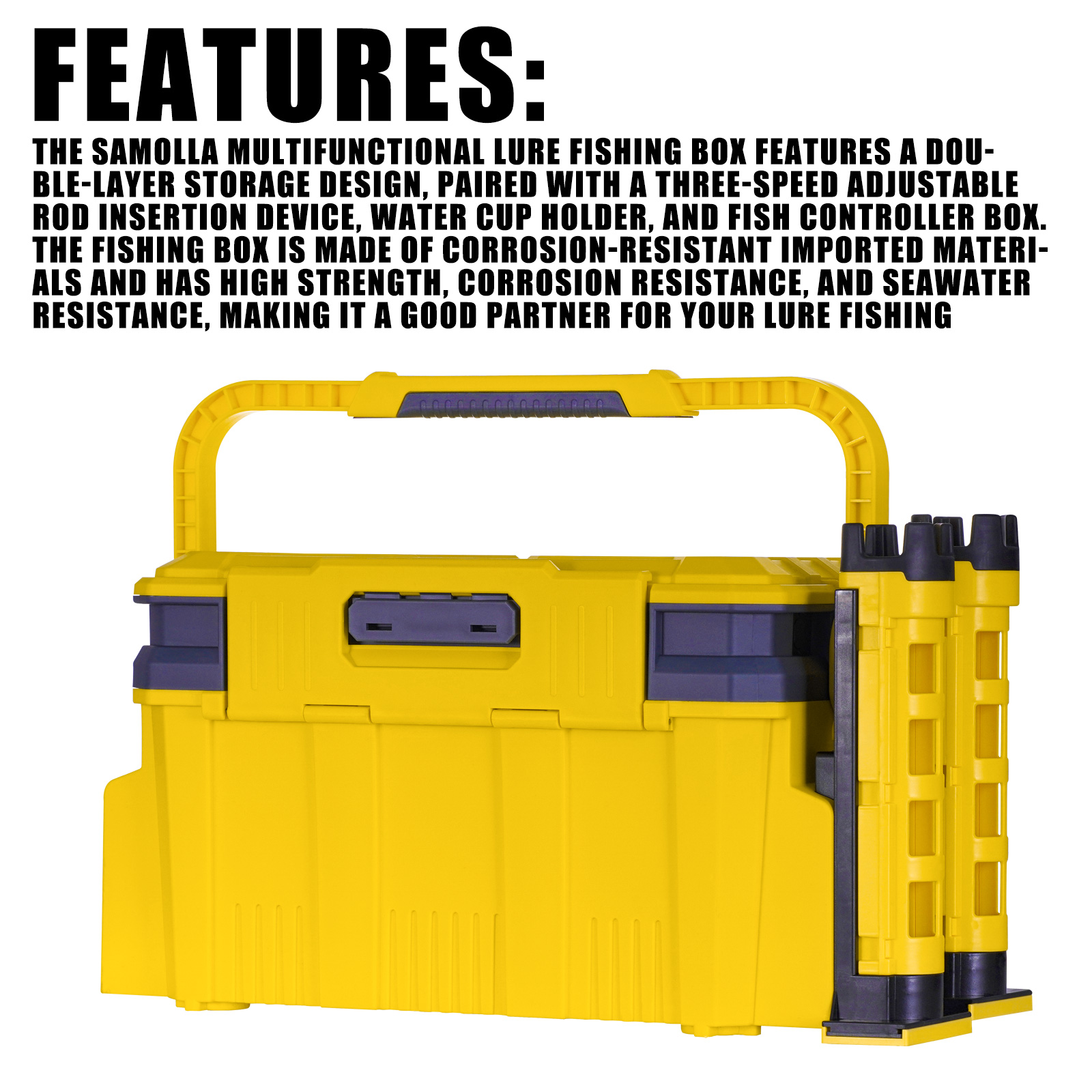 Yeni büyük olta takım kutusu t - Fishing Kayak Crate incelemesi ve fiyatı