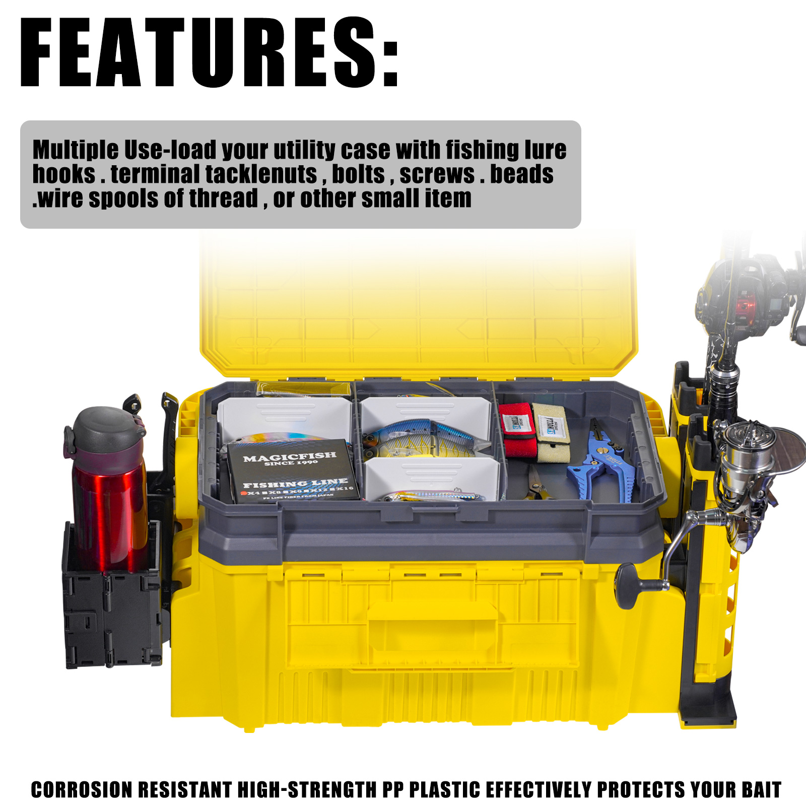 Yeni büyük olta takım kutusu t - Fishing Kayak Crate incelemesi ve fiyatı